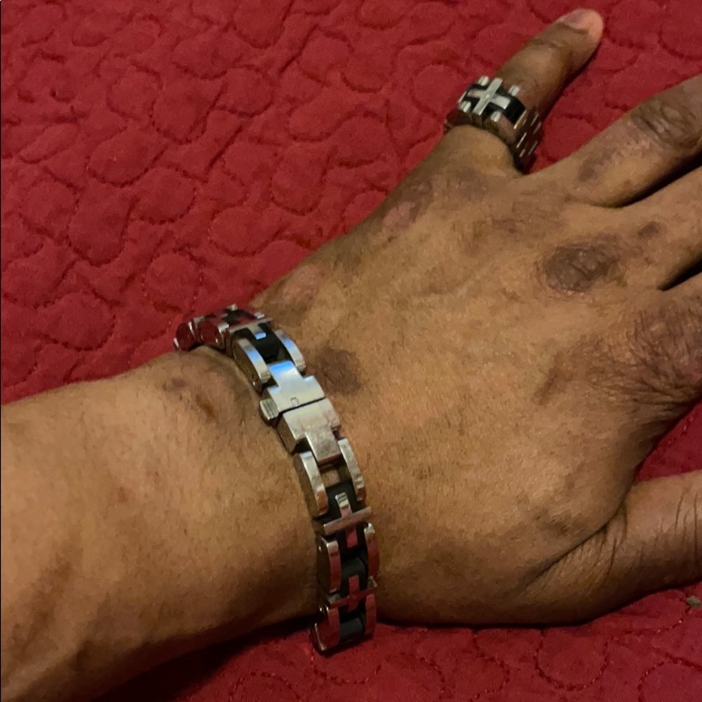 Russell Simmons ring and bracelet set
